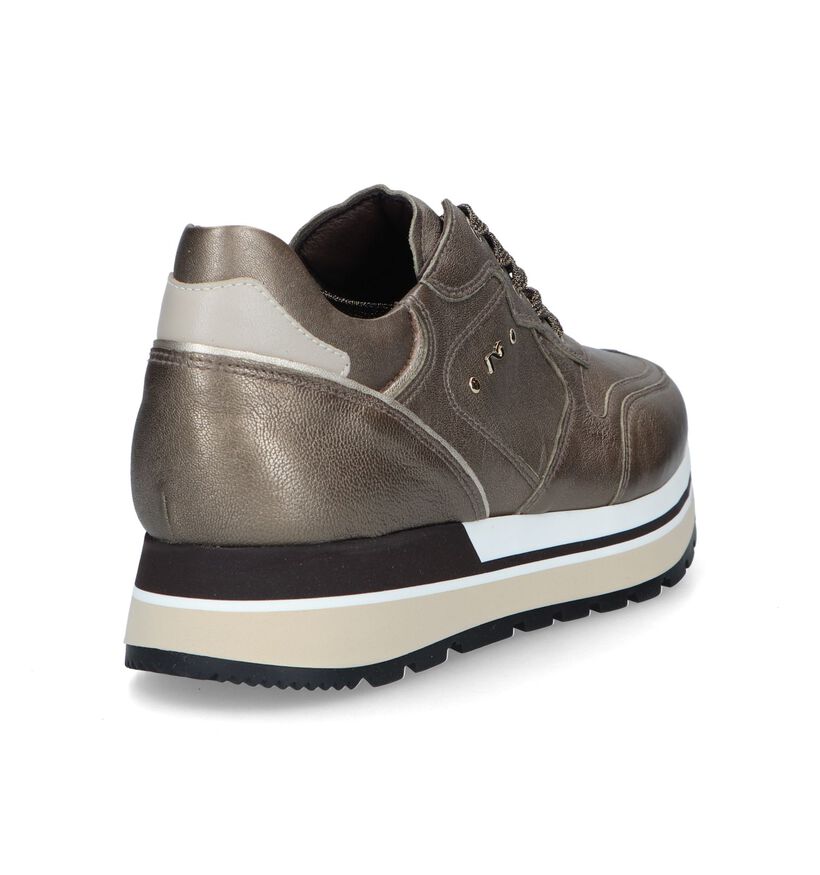 NeroGiardini Baskets casual en Marron pour femmes (329947) - pour semelles orthopédiques