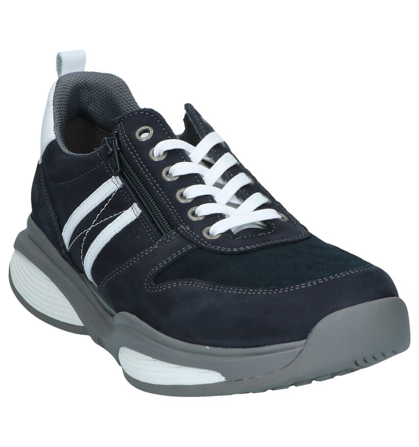 Xsensible SWX3 Blauwe Veterschoenen in nubuck (317927)