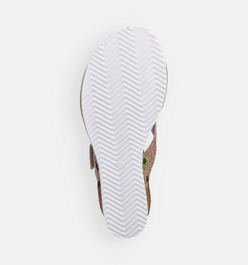 Laura Vita Bonito Bruine Slippers met Sleehak voor dames (373208)