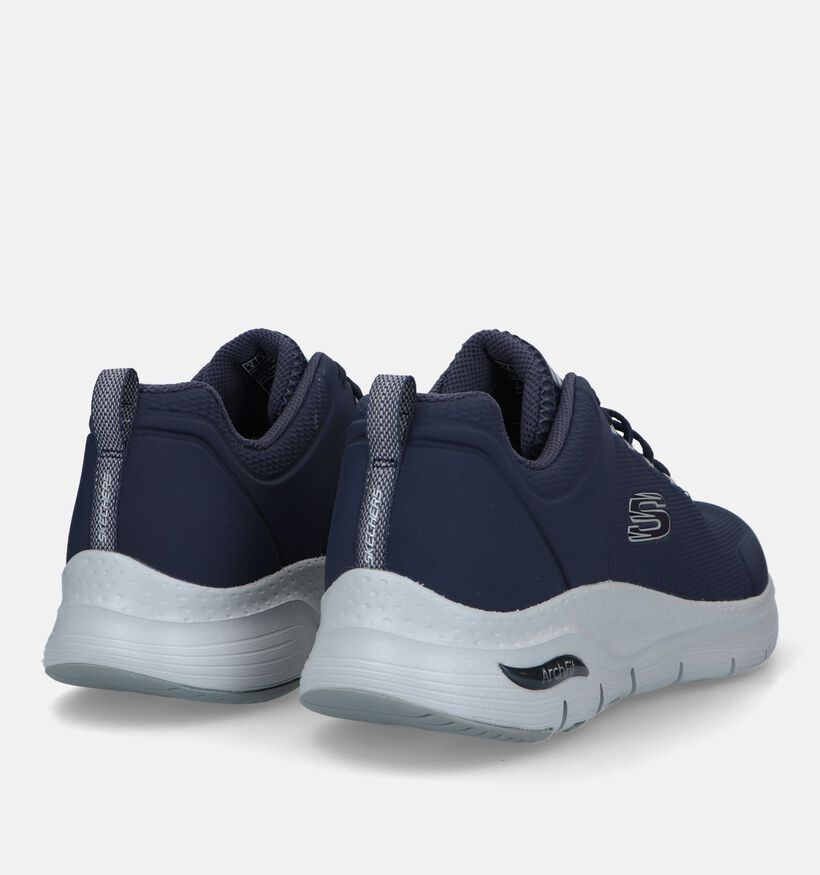 Skechers Arch Fit Titan Blauwe Sneakers voor heren (340805) - geschikt voor steunzolen