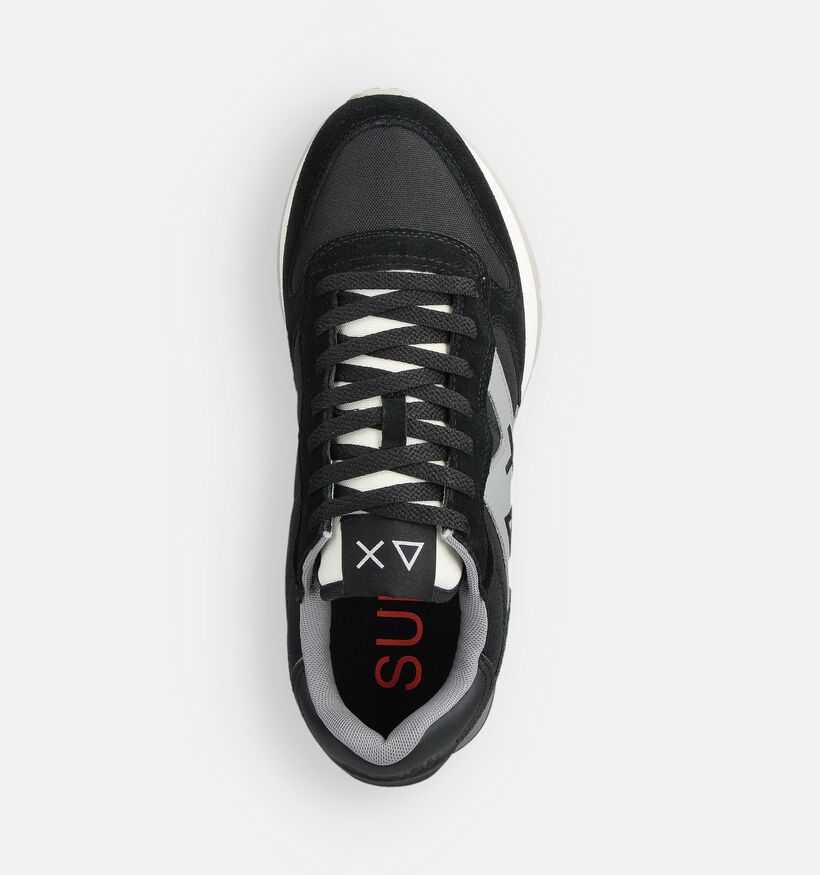Sun68 Jaki Solid Zwarte/Grijze Sneakers voor heren (361805) - geschikt voor steunzolen