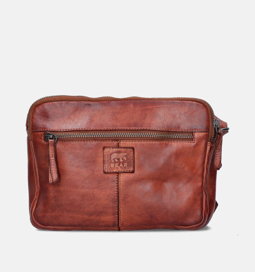 Bear Design Sac porté croisé en Cognac pour femmes (358890)