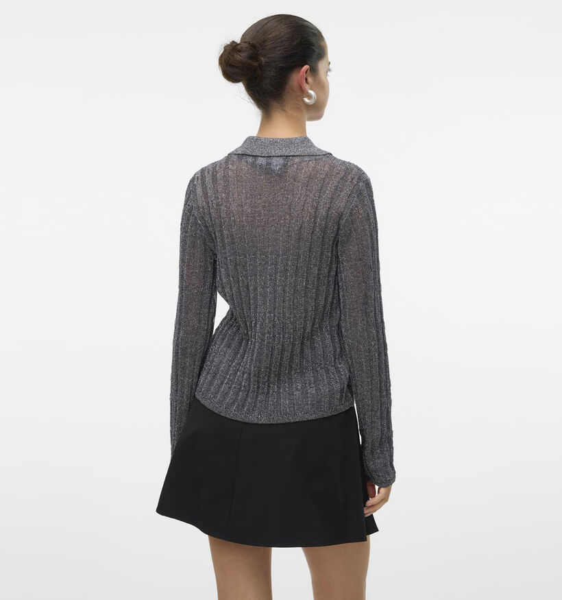 Vero Moda Miles Cardigan avec boutons en Gris pour femmes (349070)