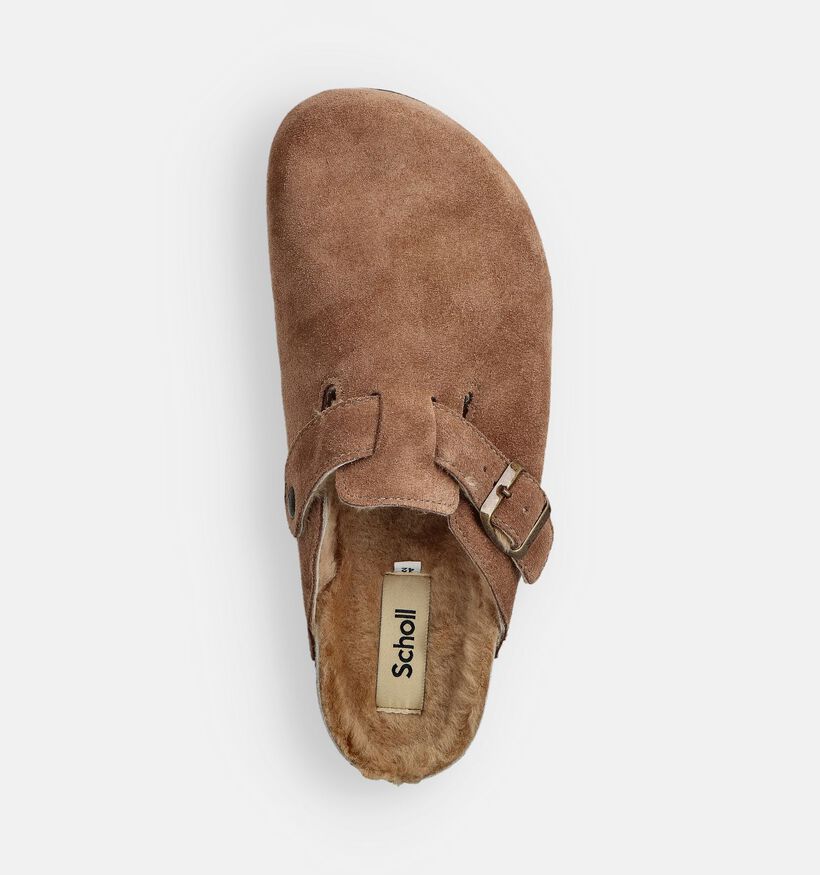Scholl Olivier Fur Nu-pieds en Marron pour hommes (370632)