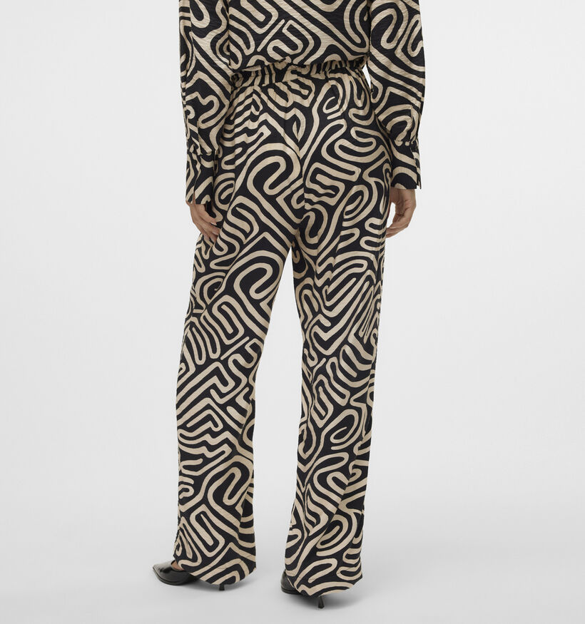 Vero Moda Vigdis Pantalon Large en Noir pour femmes (352138)