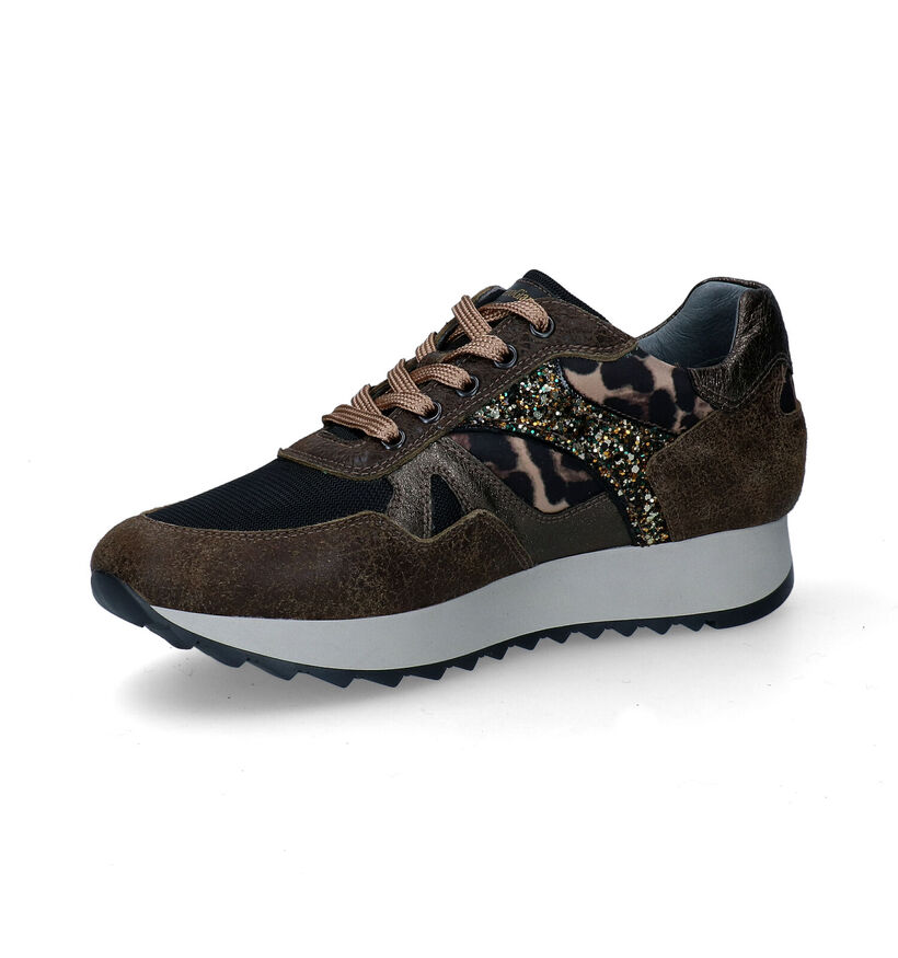 NeroGiardini Kaki Sneakers in nubuck (296625)