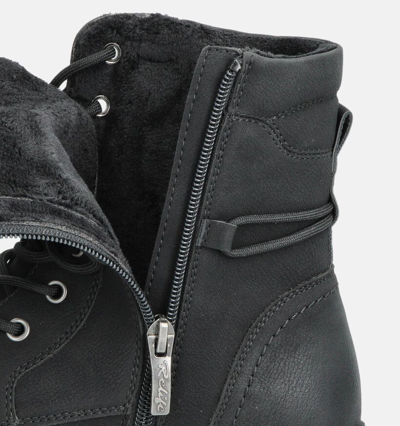 Relife Boots à lacets en Noir pour femmes (363306)