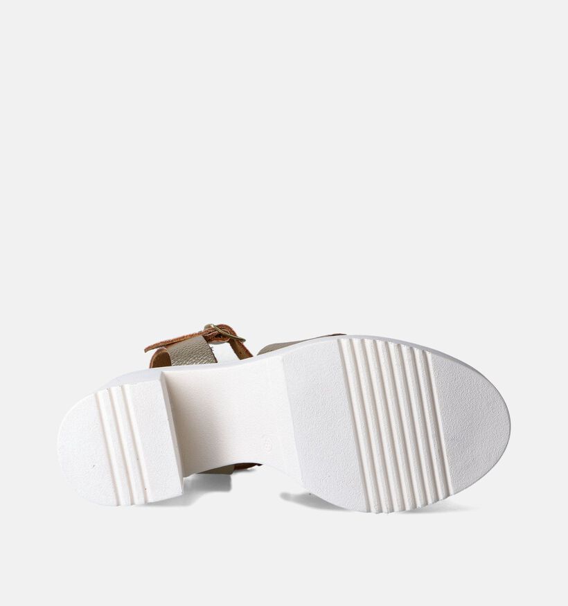 Sweet Lemon Lauren Gouden Sandalen met hak voor dames (361380)