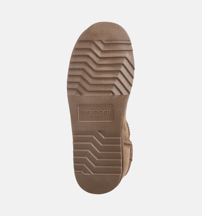 Warmbat Conner Pantoufles ferm&eacute;es en Cognac pour hommes (379305)
