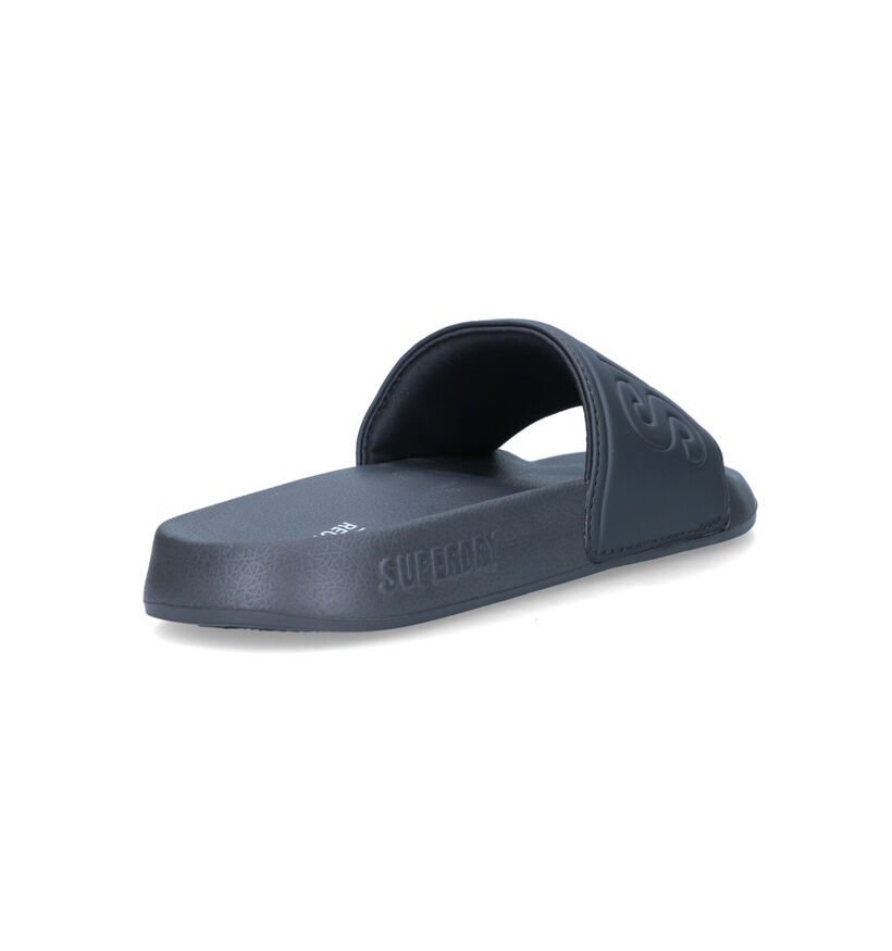 Superdry Code Core Claquettes de piscines en Bleu pour hommes (322144)