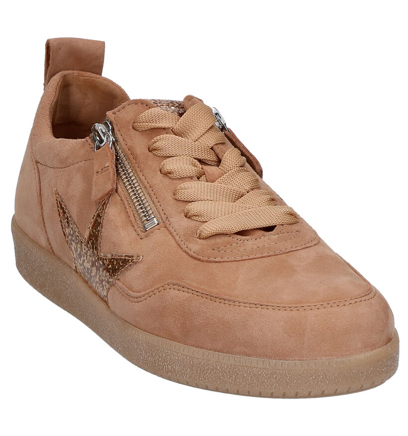 Gabor Best Fitting Cognac Sneakers in daim (271715)