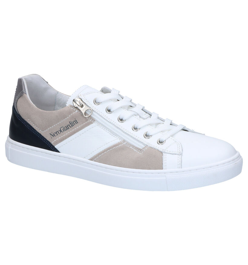 NeroGiardini Chaussures à lacets en Bleu foncé en cuir (288907)