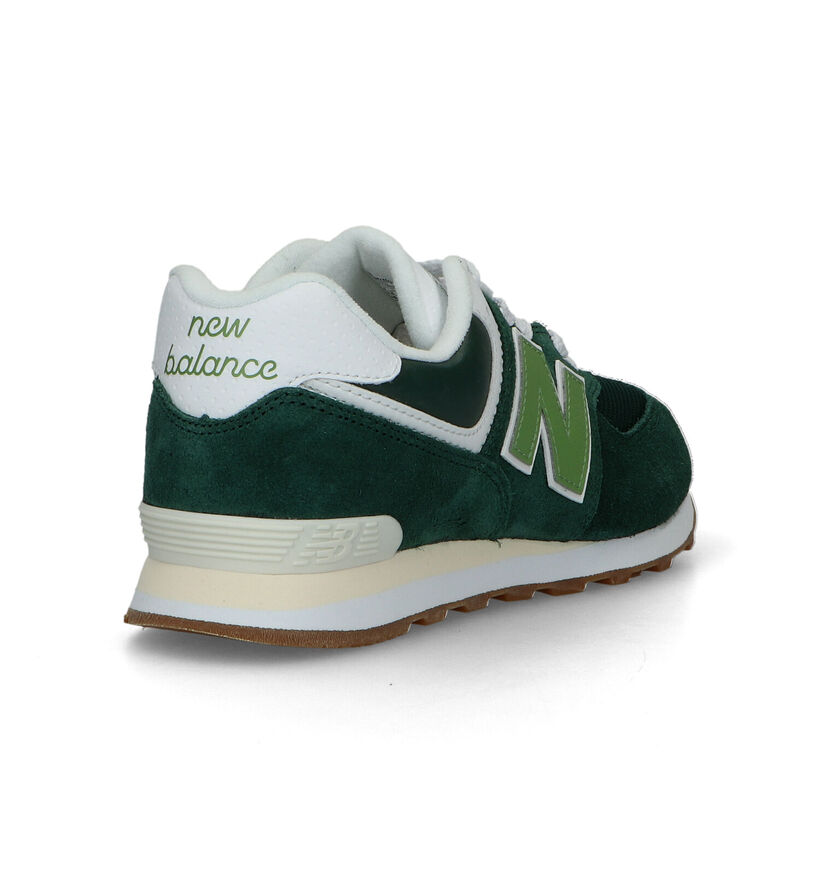 New Balance GC 574 Baskets en Vert pour garçons (319262)