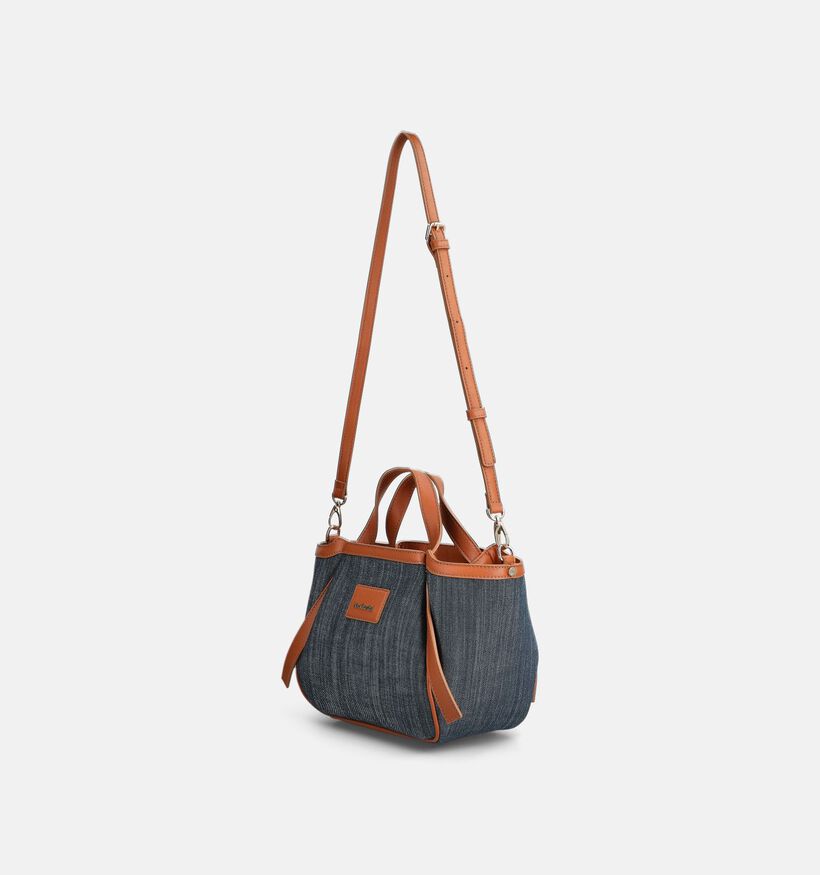 NeroGiardini Blauwe/Cognac Handtas voor dames (370624)