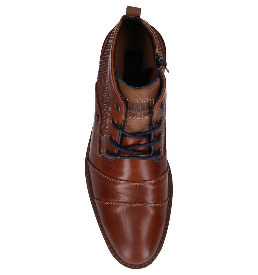 Bullboxer Chaussures hautes en Cognac en cuir (252793)