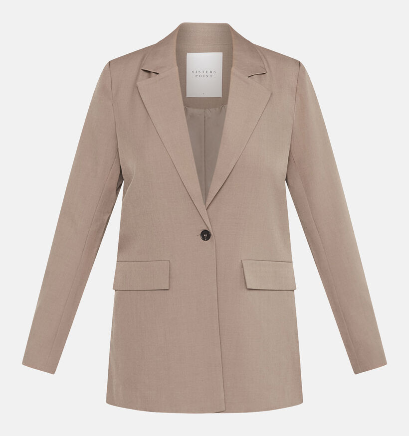 Sisters Point Viksa Blazer en Beige fonc&eacute; pour femmes (384433)