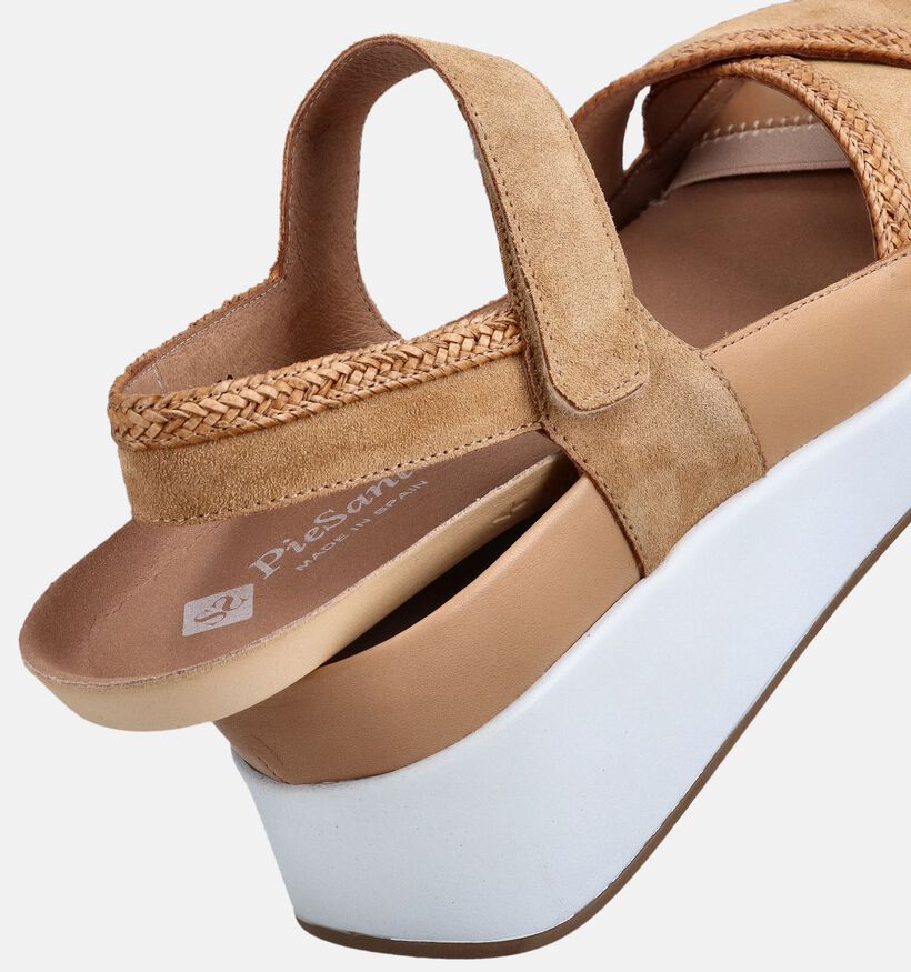 Piesanto Beige Sleehak Sandalen voor Steunzolen voor dames (373791) - geschikt voor steunzolen