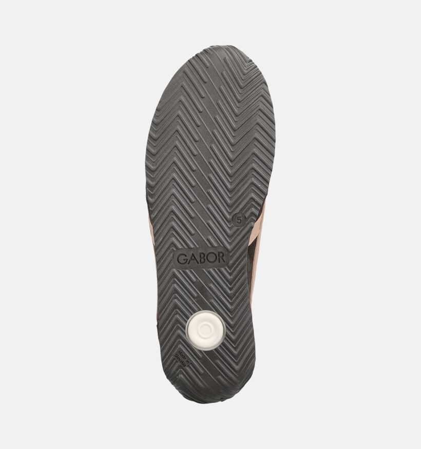 Gabor Donkerbruine Sneakers voor dames (376995) - geschikt voor steunzolen