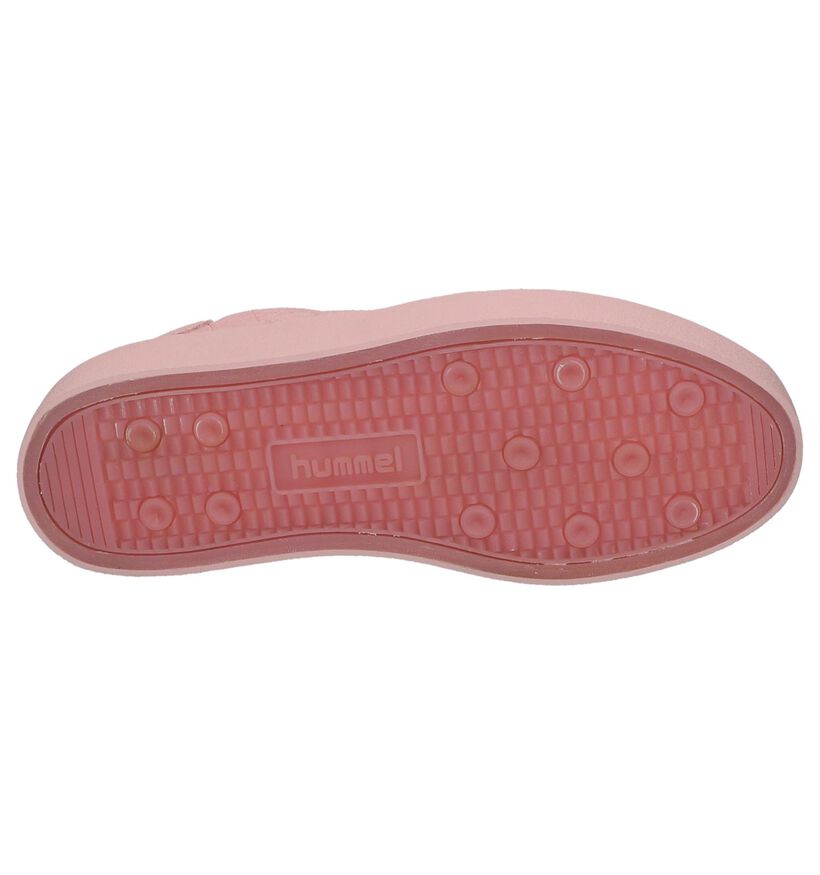 Pastelroze Lage Sneakers Hummel in daim (225843)