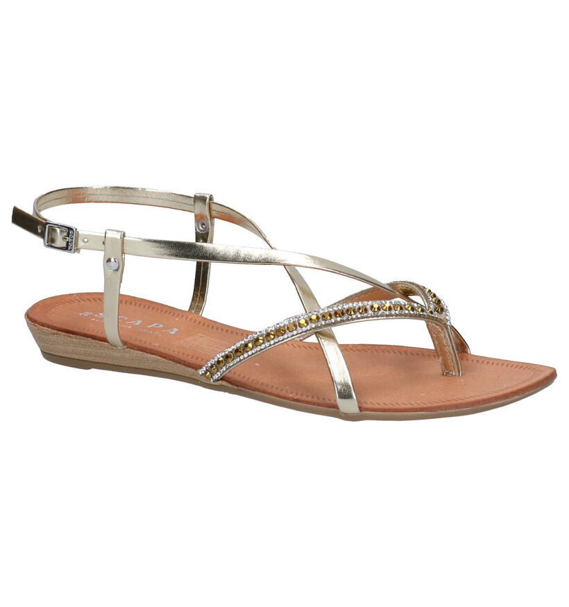 Scapa Ustica Gouden Sandalen in kunstleer (270299)