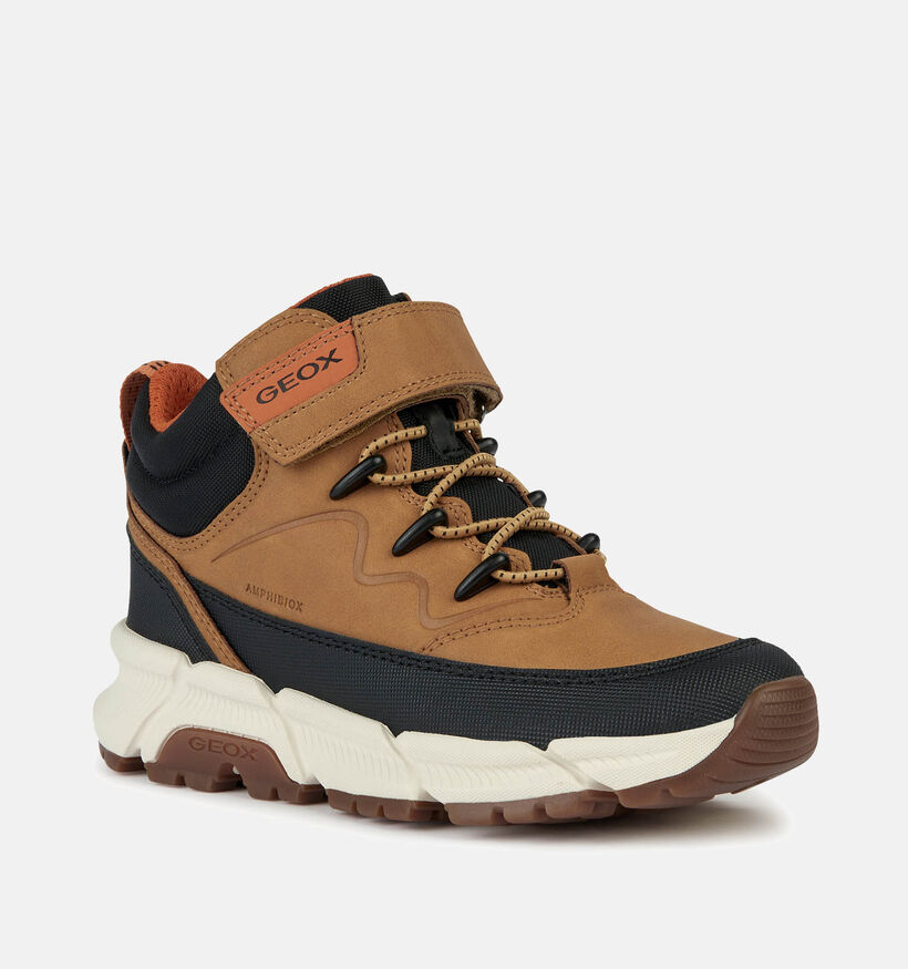 Geox Flexyper Plus Chaussures hautes en Marron pour filles, garçons (361813) - pour semelles orthopédiques