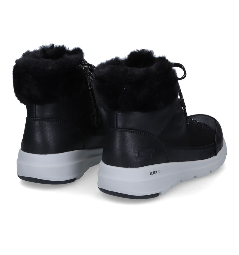 Skechers Glacial Ultra Zwarte Sneakers in kunstleer (314067)
