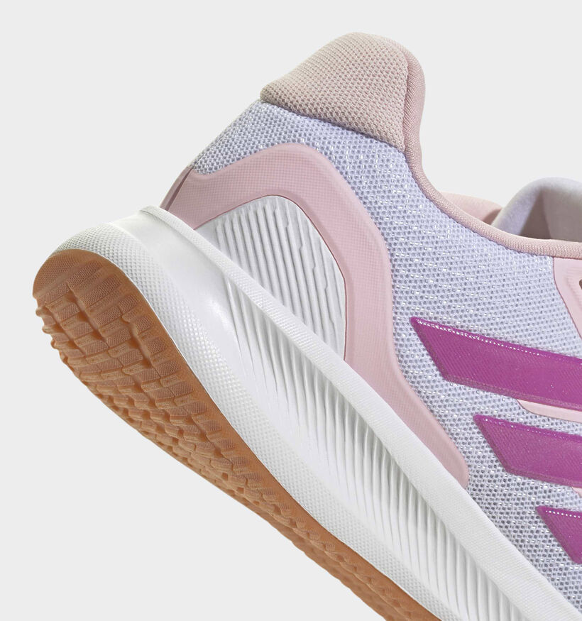adidas Runfalcon 5 Witte/Roze Sneakers voor meisjes (372647) - geschikt voor steunzolen