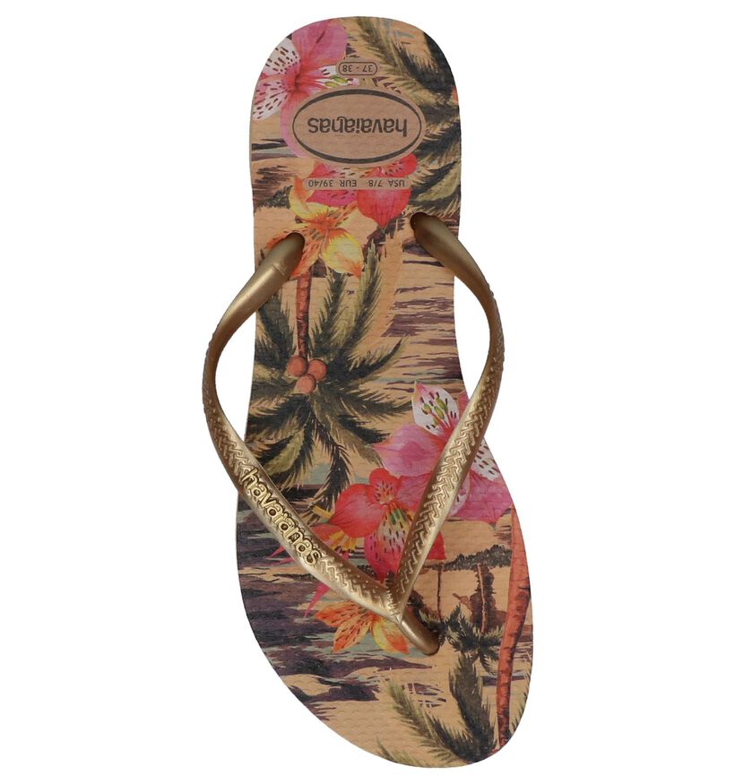 Havaianas Slim Tongs en Rose en synthétique (289782)