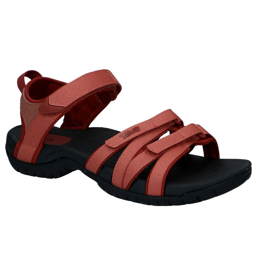 Teva Tirra Sandales en Rouge en textile (321750)