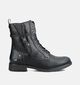 Mustang Zwarte Veterboots voor dames (363697)