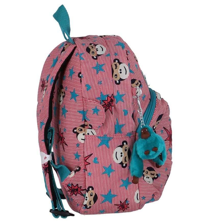 Kipling Faster Roze School Rugzak, , pdp