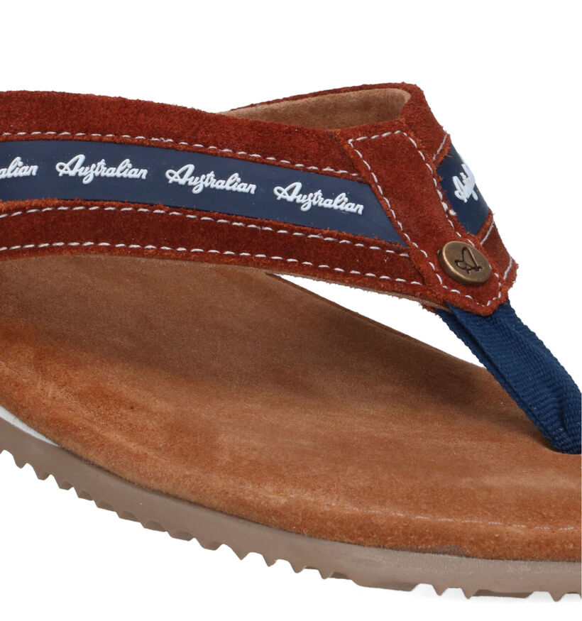Australian Azurro Cognac Teenslippers voor heren (337784)