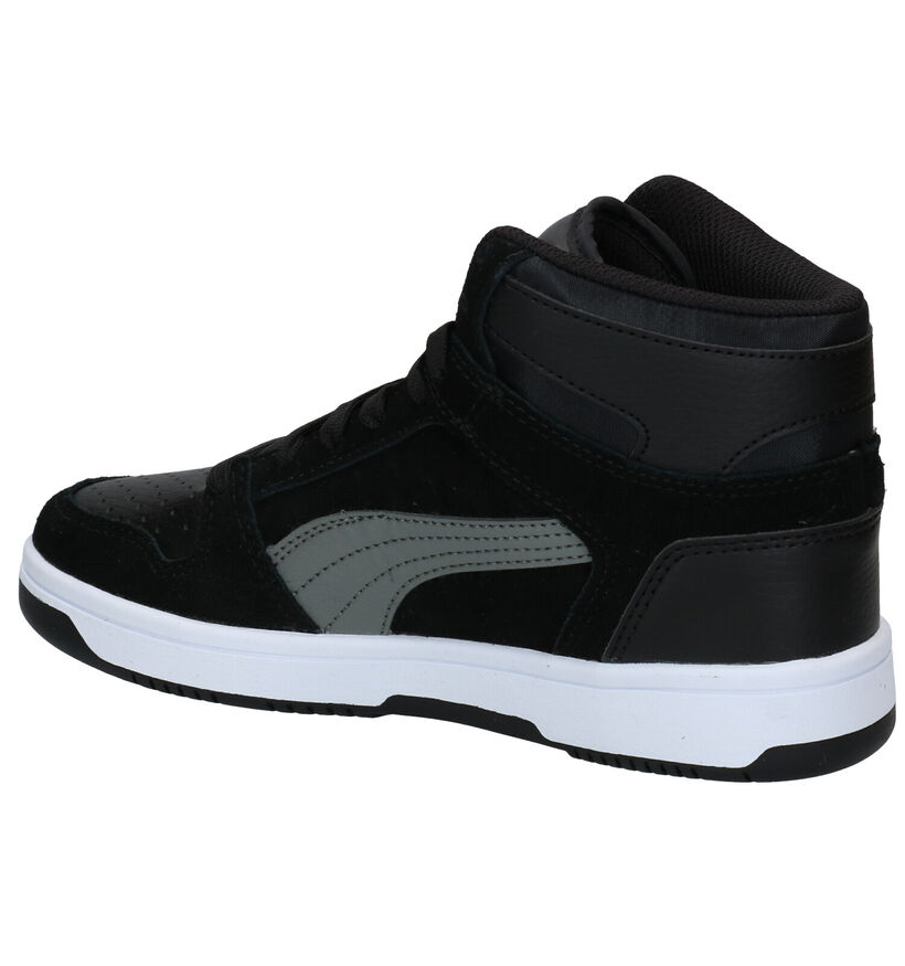 Puma Rebound Layup Baskets en Noir en cuir (283055)