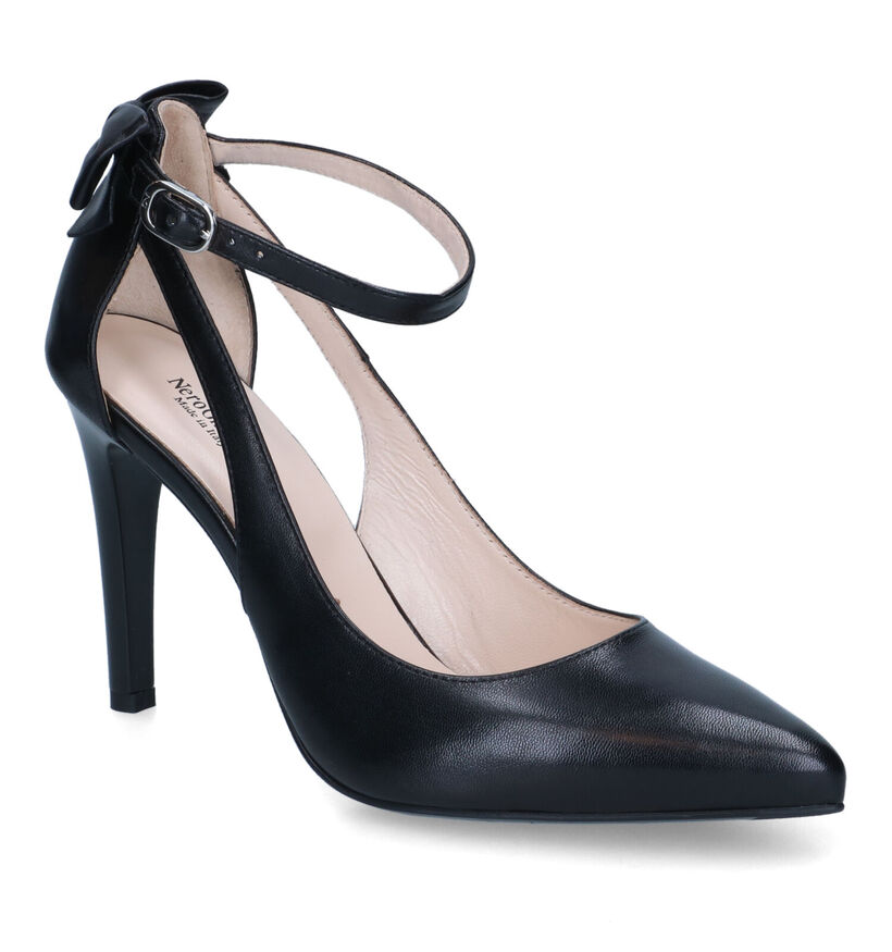 NeroGiardini Zwarte Pumps met riempje voor dames (358348)