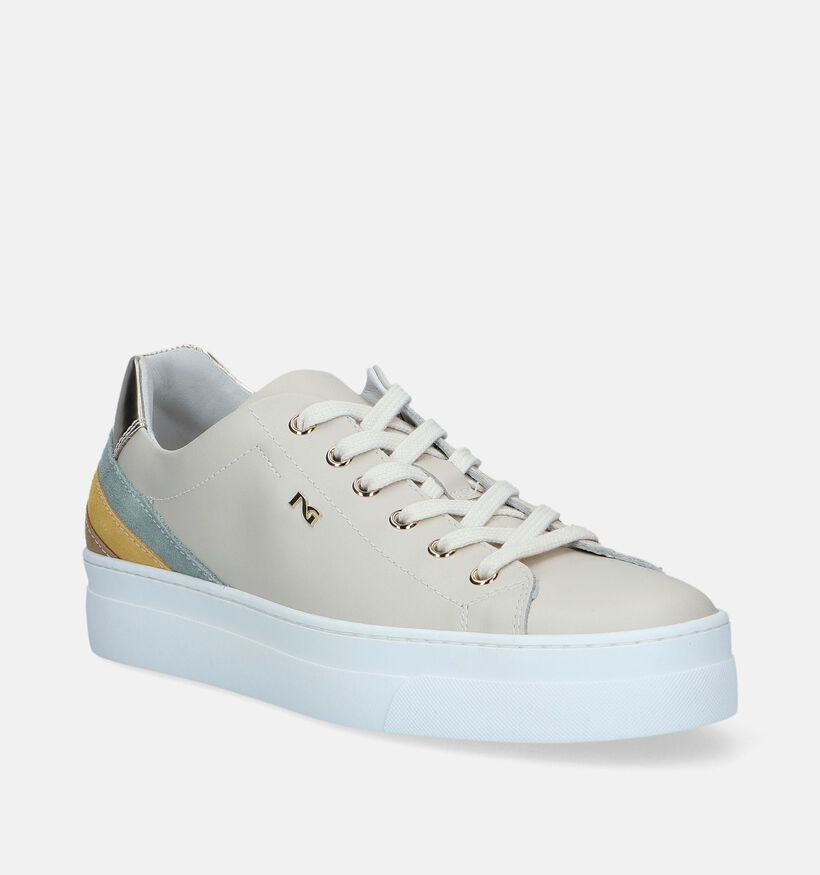 NeroGiardini Witte Sneakers voor dames (337179) - geschikt voor steunzolen