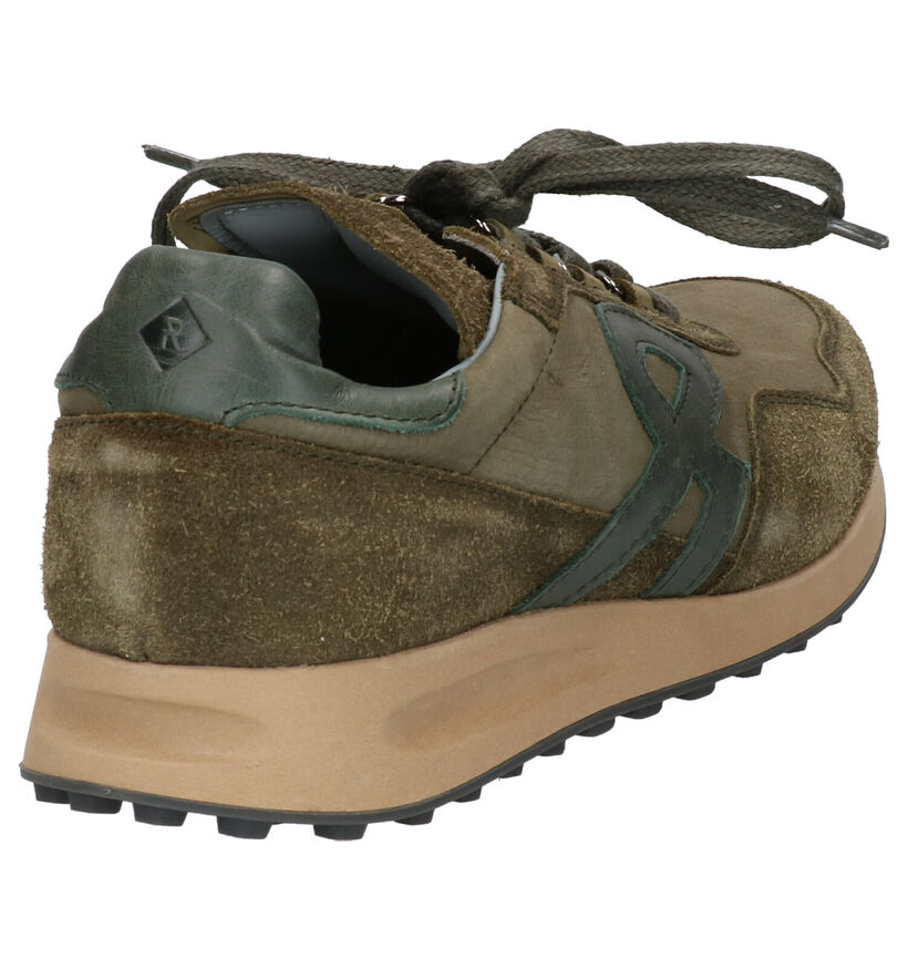 Revolte Jagger Baskets en Kaki en daim (254822)