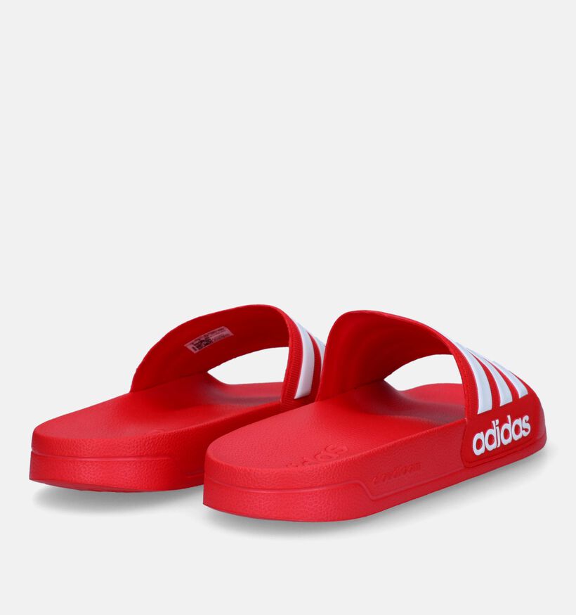 adidas Adilette Shower Nu-pieds en Rouge pour hommes (319070)