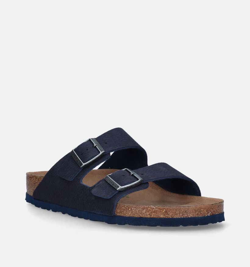 Birkenstock Arizona Nu-pieds Vegan en Bleu pour hommes (337864)