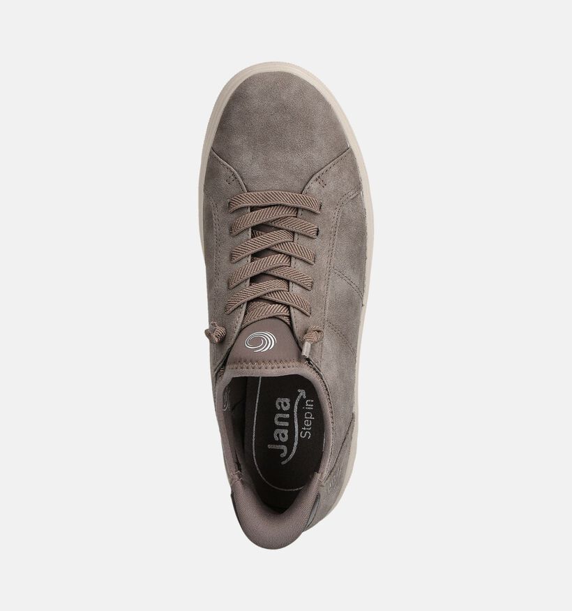 Jana Taupe Sneakers voor dames (360426) - geschikt voor steunzolen