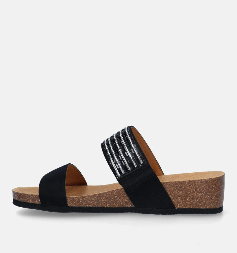 Scholl Daphne Mules en Noir pour femmes (336739)