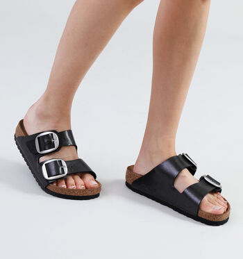 Birkenstock Arizona Slippers Graceful Licorice Birko-Flor