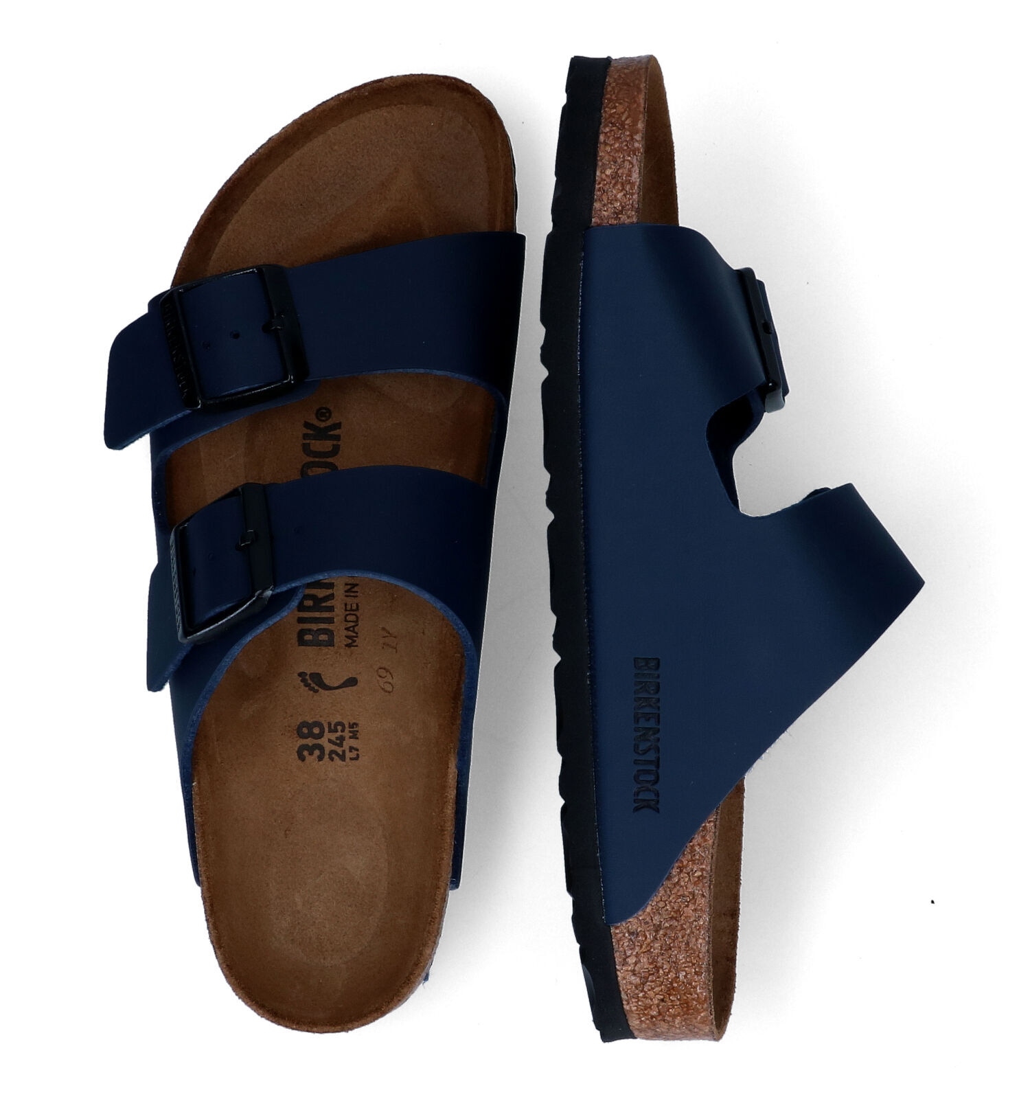 Birkenstock Arizona Blauwe Slippers Dames Slippers Online op TORFS.BE