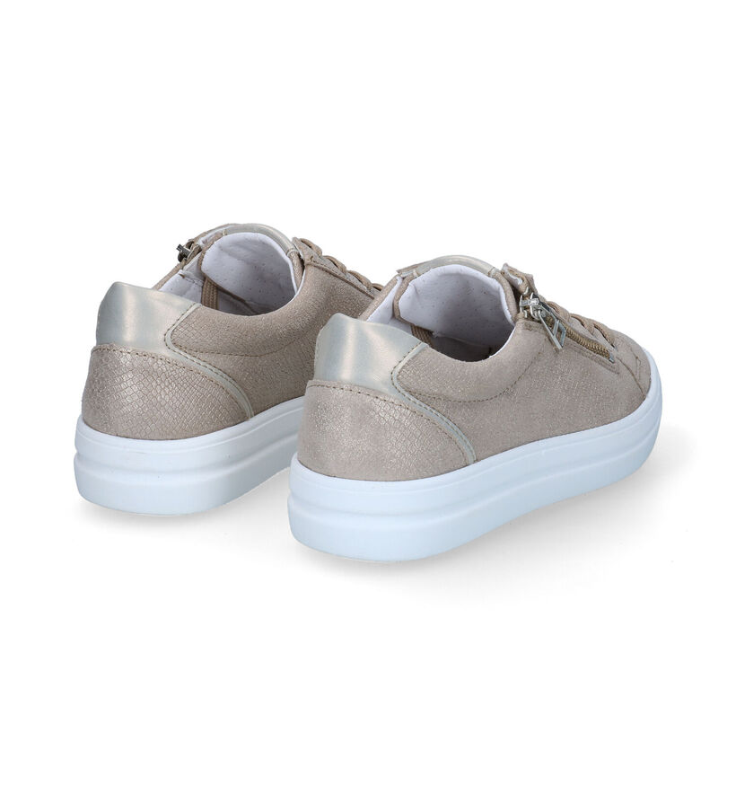 Solemade Zelda Goude Veterschoenen in daim (305187)