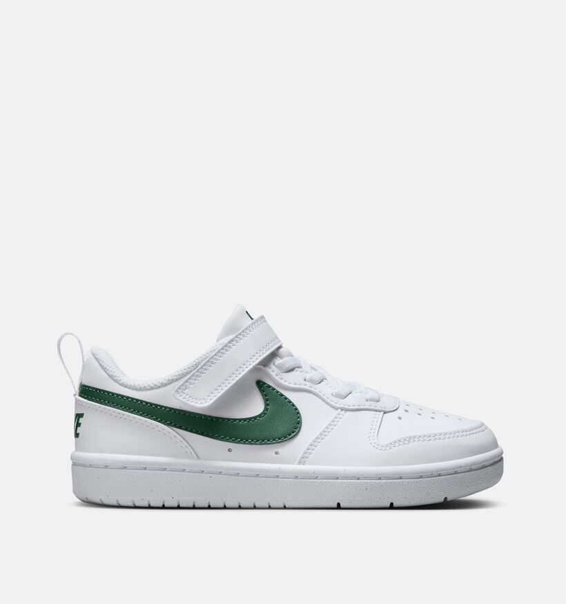 Nike Court Borough Low Groene Lage Sneakers voor jongens, meisjes (359837) - geschikt voor steunzolen