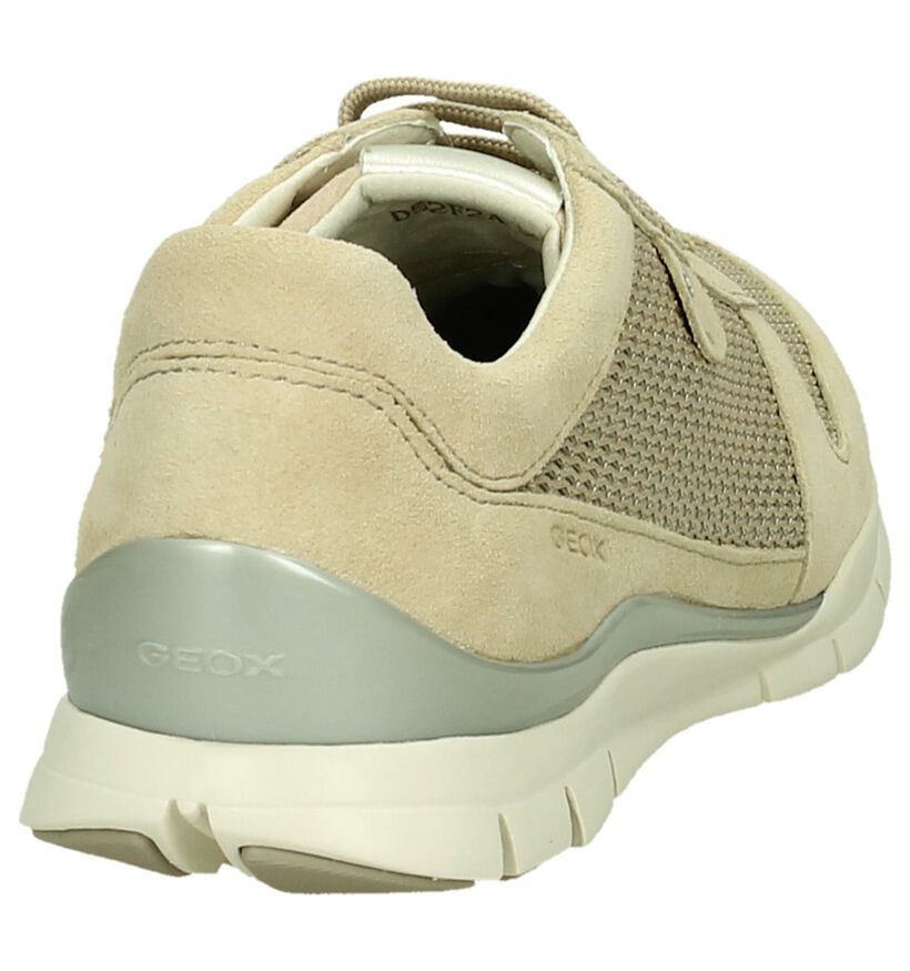 Geox Sukie Beige Veterschoen, , pdp