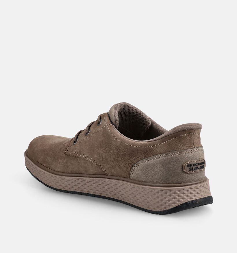 Skechers Burkett Lonzo Taupe Slip-ins voor heren (379525)