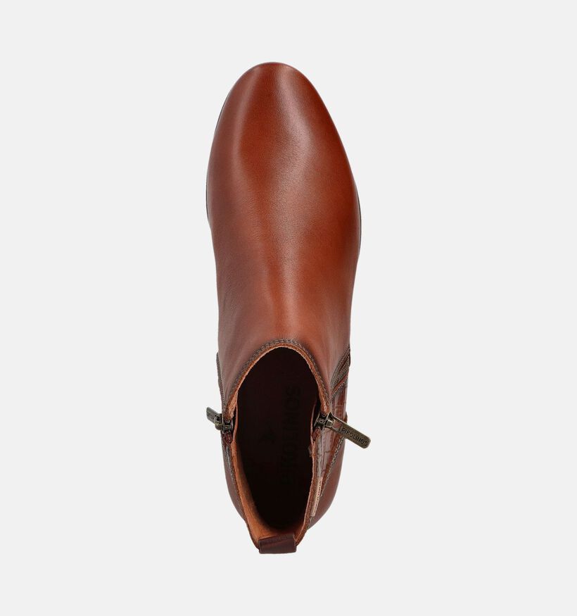 Pikolinos Malaga Bottines à talons en Cognac pour femmes (363865)
