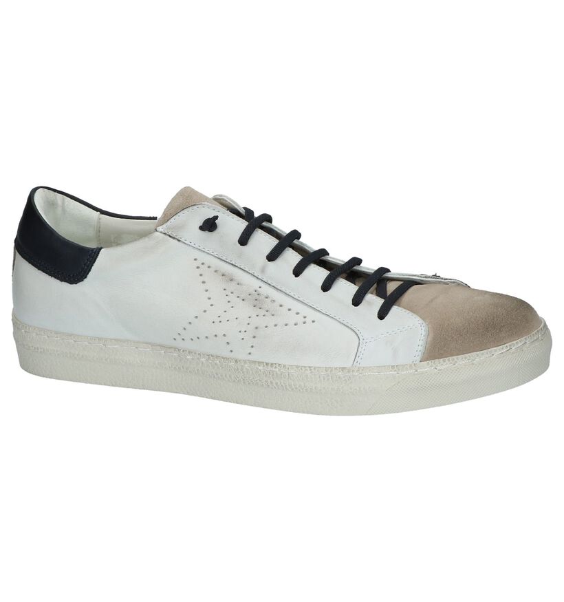 Borgo Sport Jerky Witte Lage Sneakers in daim (209763)