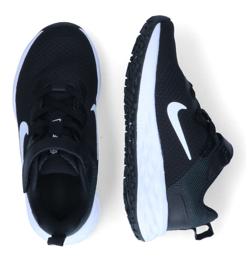 Nike Revolution 6 PS Zwarte Sneakers voor jongens, meisjes (325355)