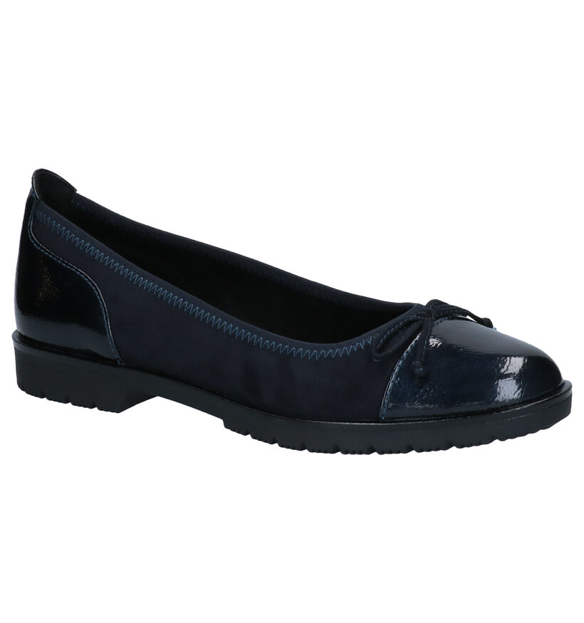 Marco Tozzi Ballerines en Bleu foncé en simili cuir (253781)
